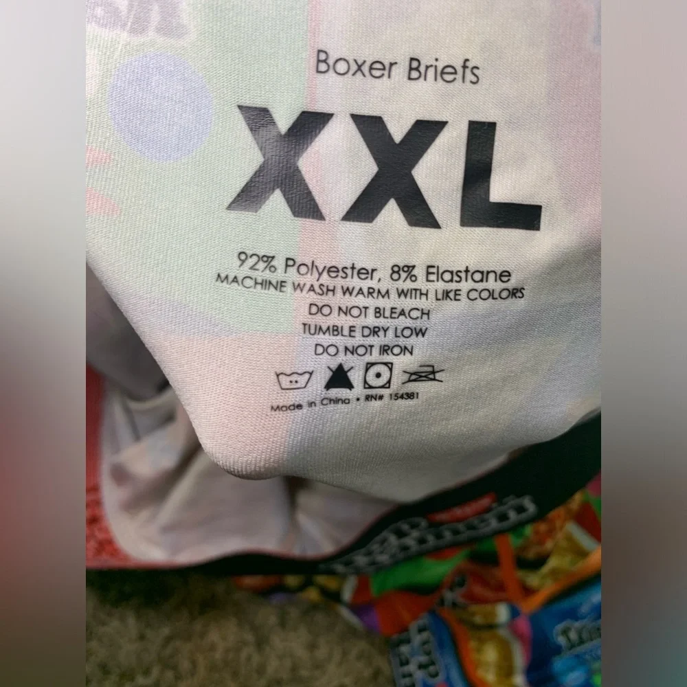 Mens Top Ramen noodle printed boxer briefs XXL